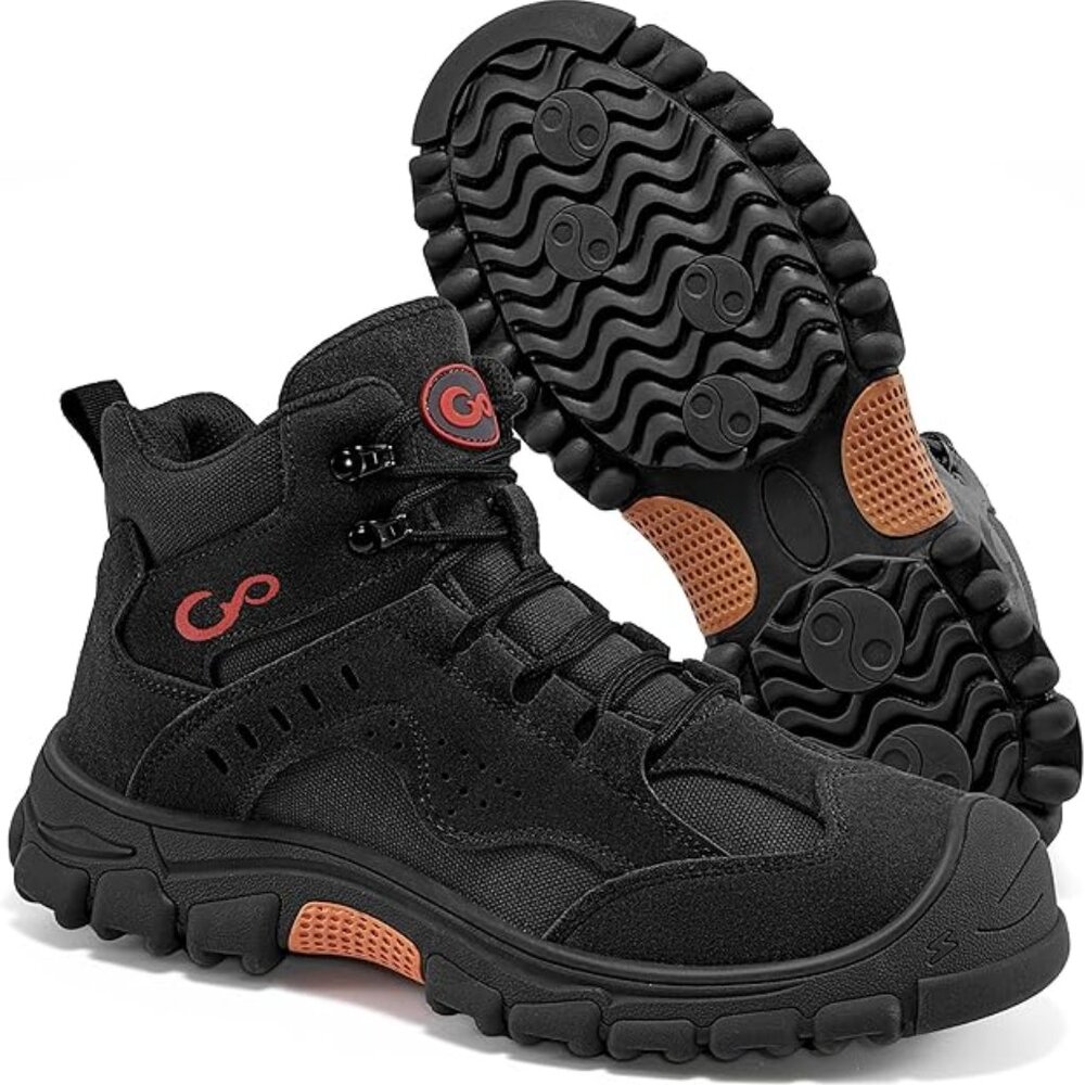 NEW Work Boots for Men Steel Toe - Safety Working Boots Footwear Slip Resistant